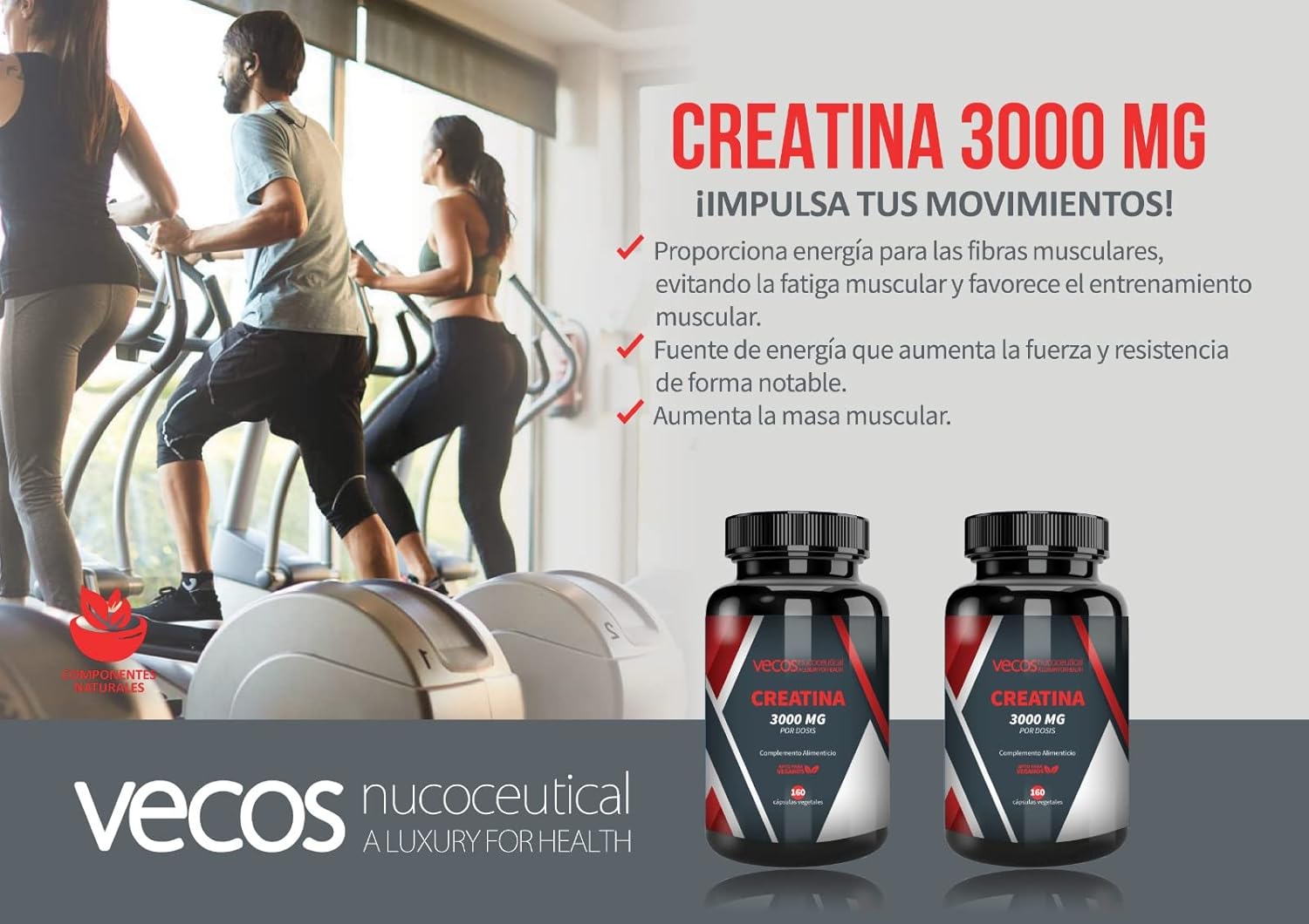 Creatine 3000mg - 160 capsulas 💪