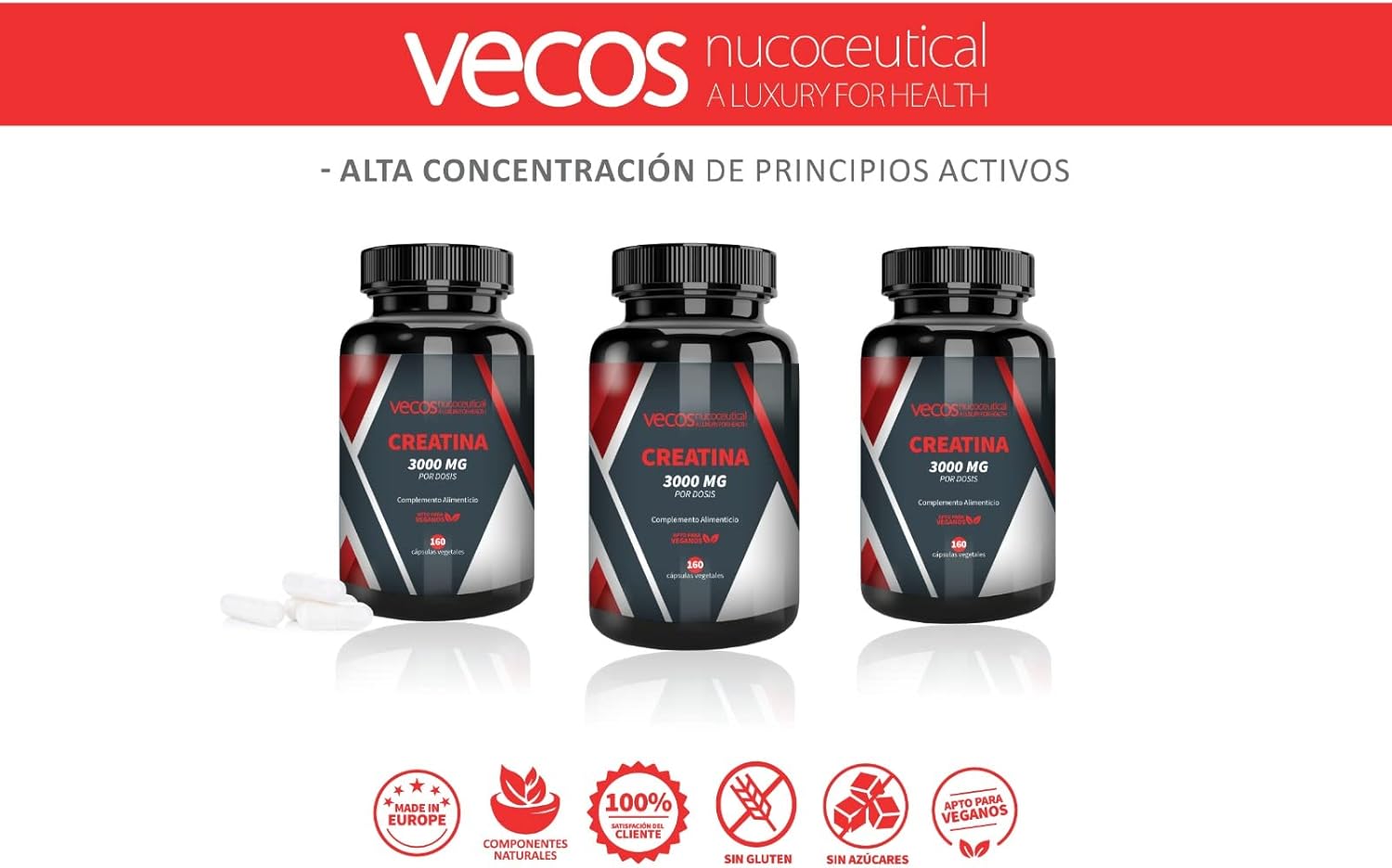 Creatine 3000mg - 160 capsulas 💪