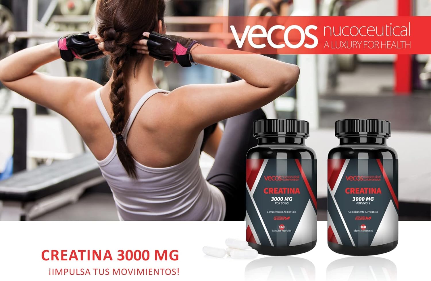 Creatine 3000mg - 160 capsulas 💪