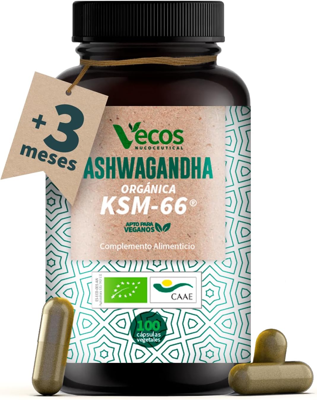 Ashwagandha KSM-66 Premium ECO - 100 capsulas 💎