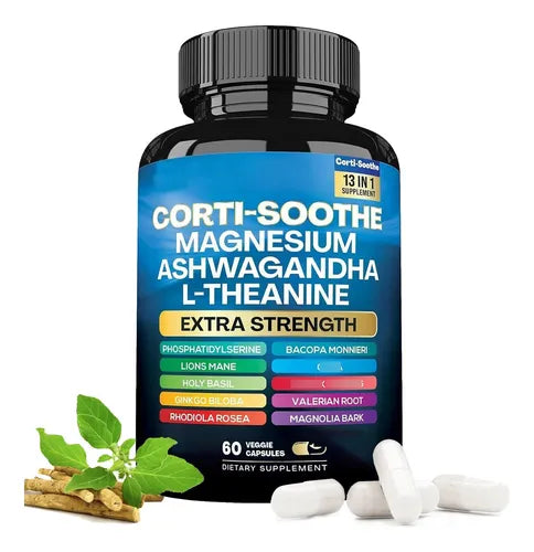 Corti-Soothe 13 en 1 – Antiestrés Natural, Enfoque y Relajación Profunda - 60 capsulas🌿