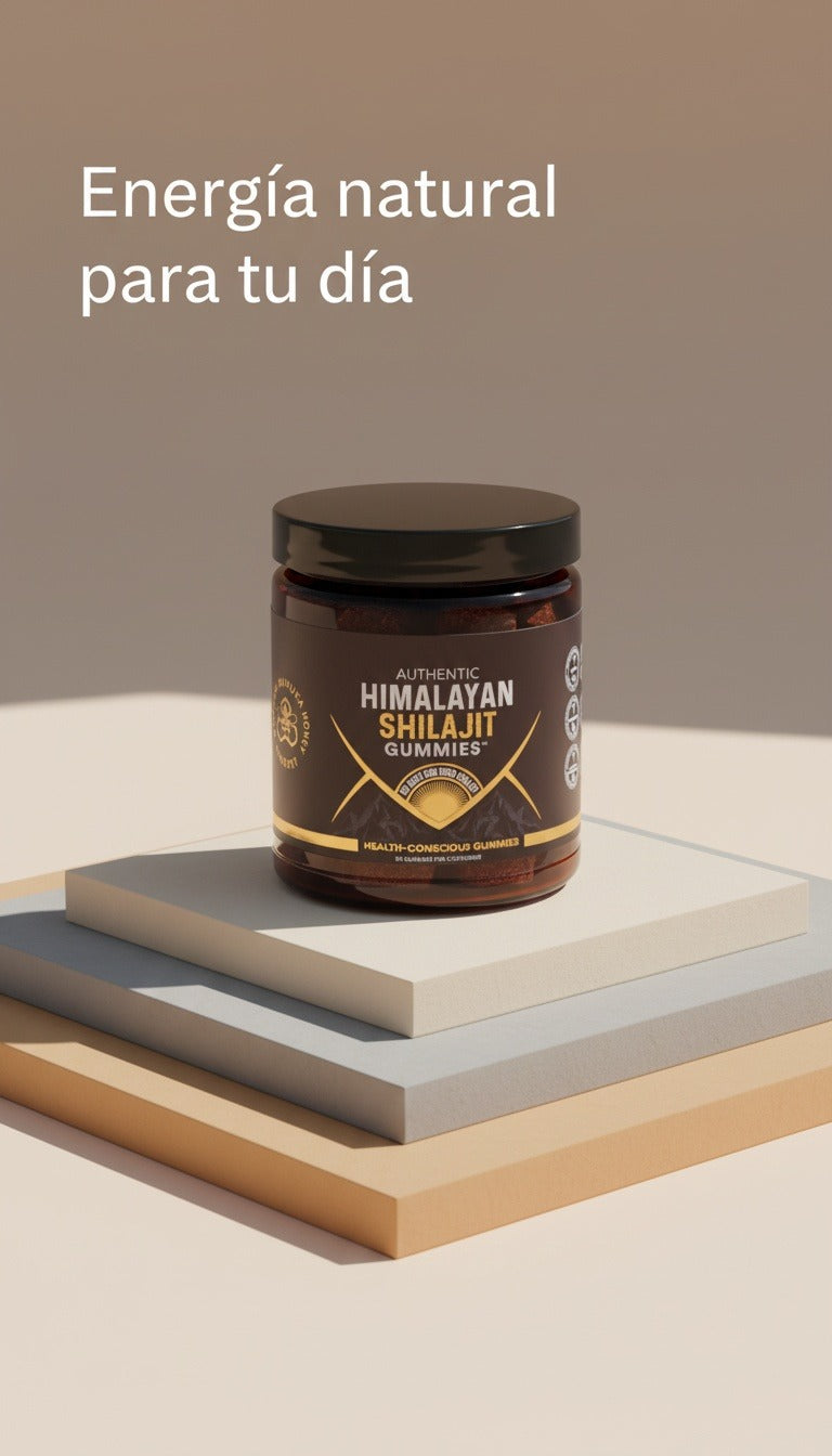 Shilajit 100% Puro en Gomitas — Energía y Vitalidad (30 Gomitas) 💎